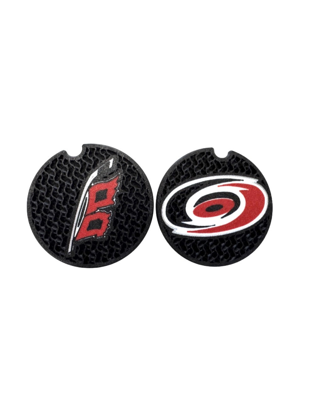 Canes car coasters- set of 2