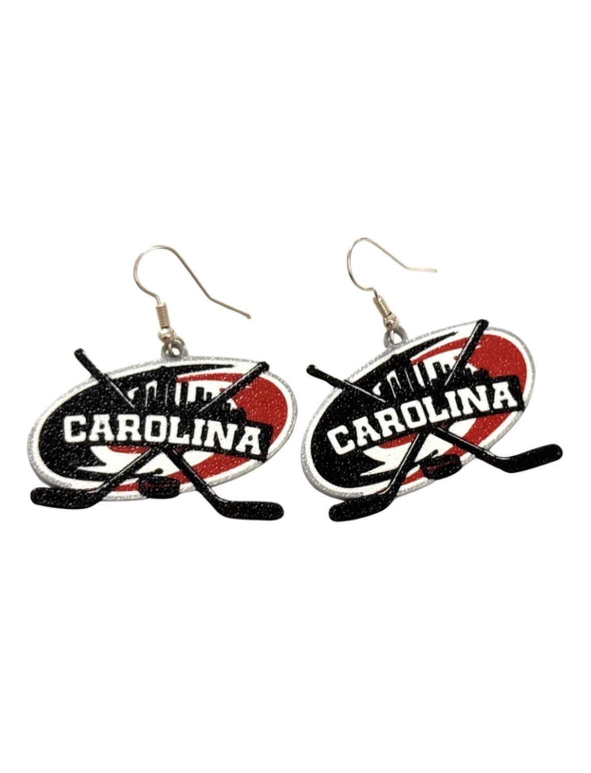 Hockey in Raleigh Earrings