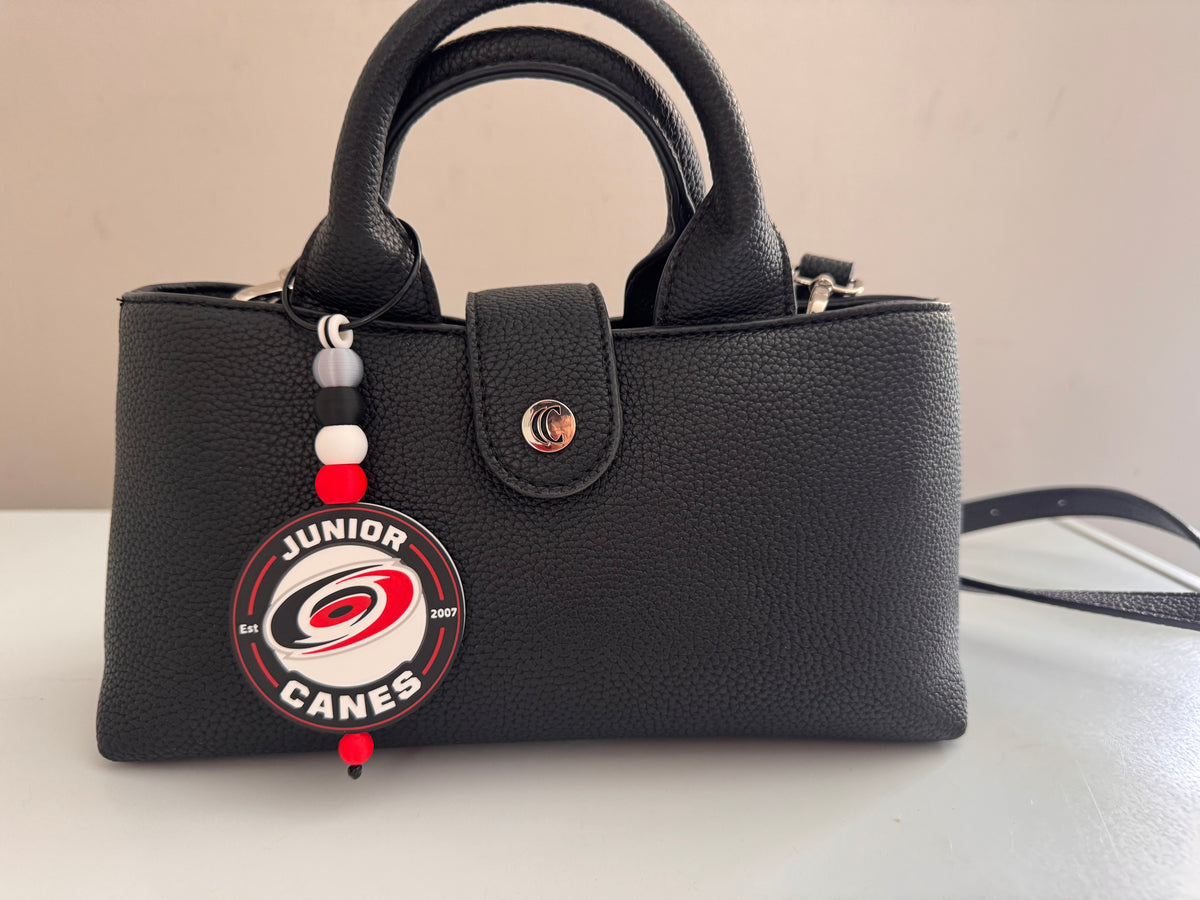 Junior Canes earrings & Keychain/Bag Charm