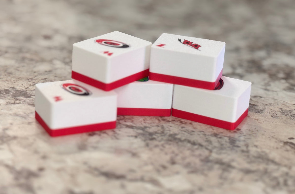 Carolina Hurricanes Mahjong tile set