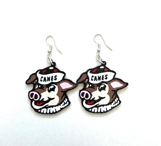 Retro Stormy the Ice Hog earrings