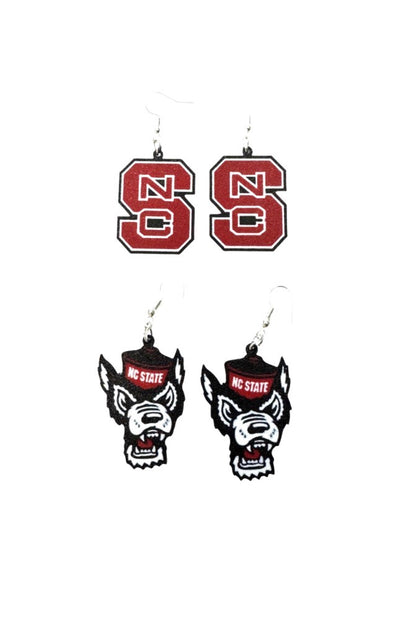 NC State earrings