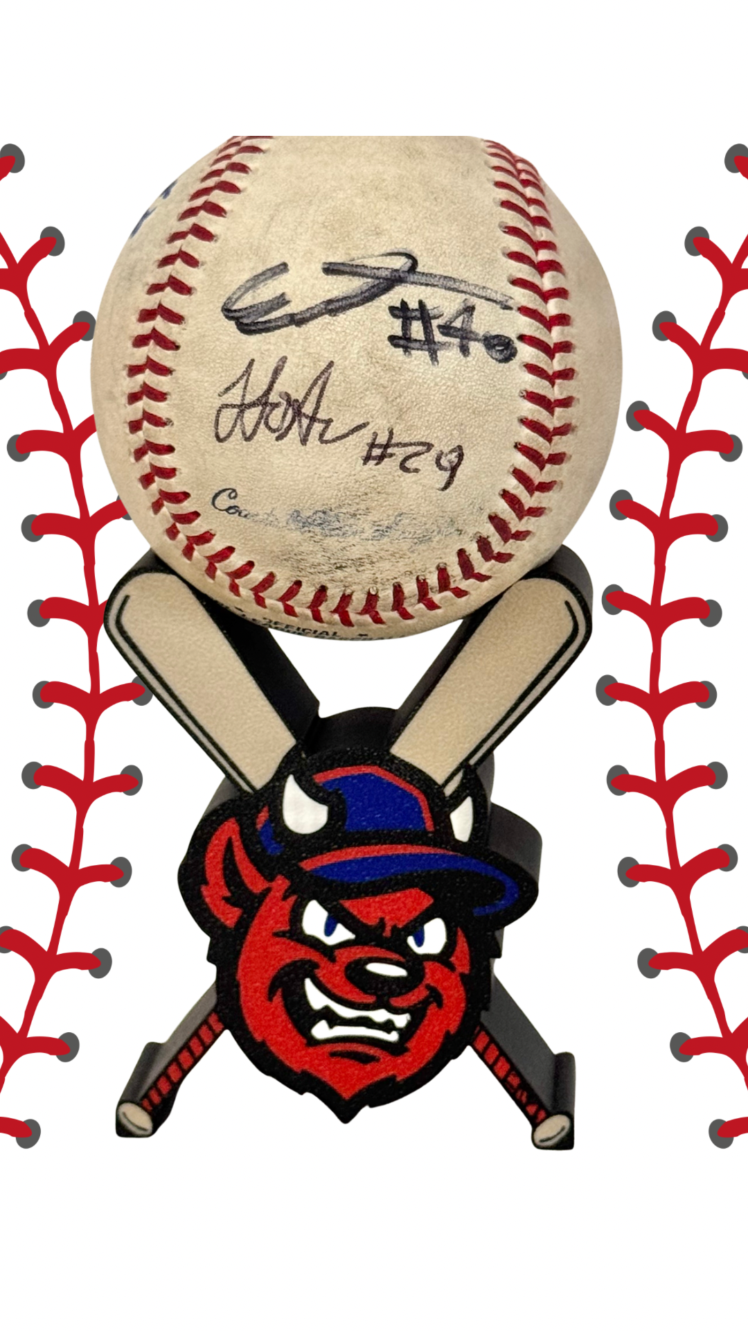 Zebulon Devildogs baseball holder