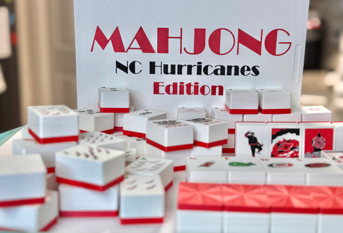 Carolina Hurricanes Mahjong tile set