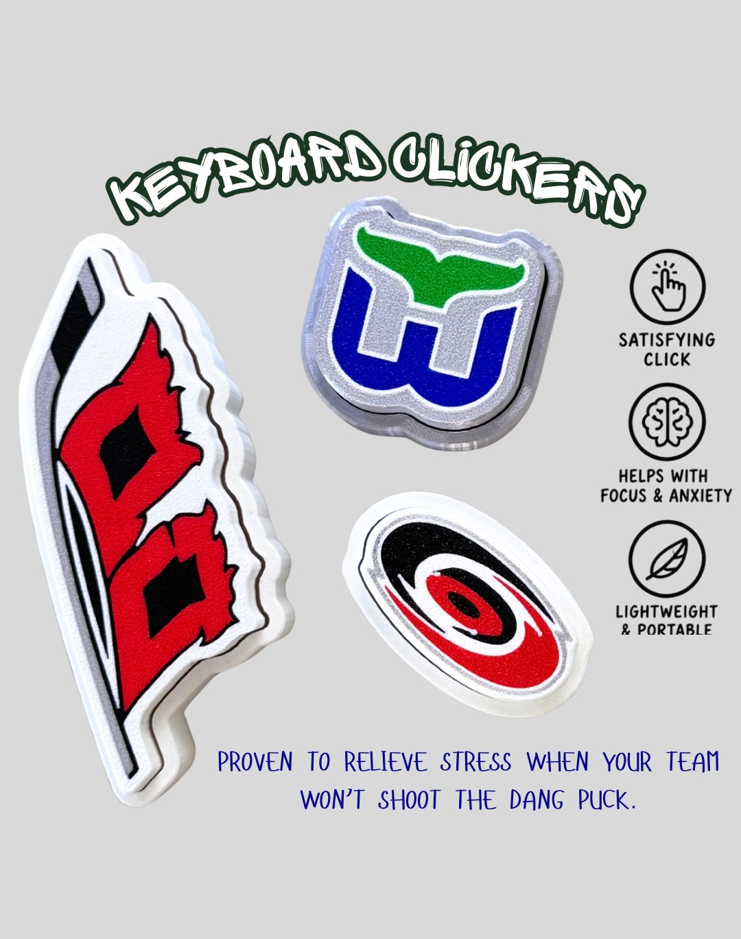 Canes Keyboard fidget clickers