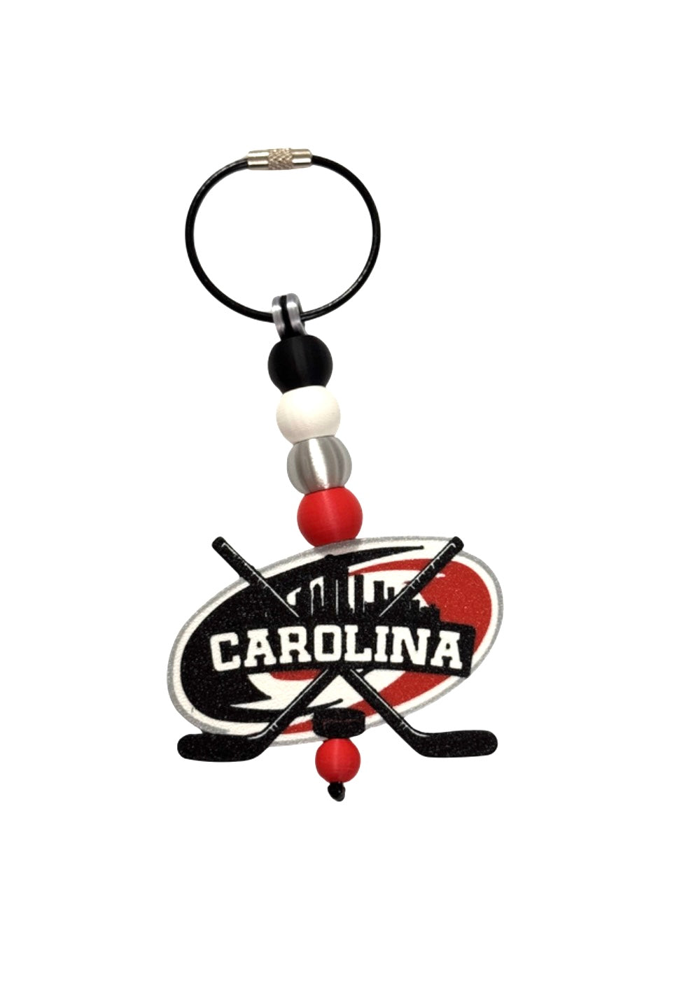 Hockey in Raleigh keychain