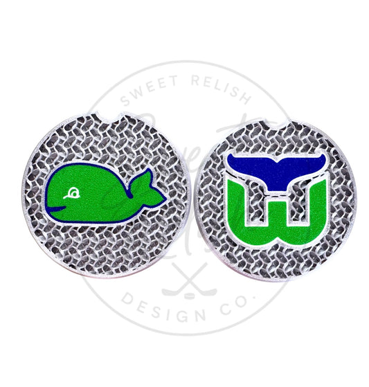 Whaler Car Coasters- set of 2