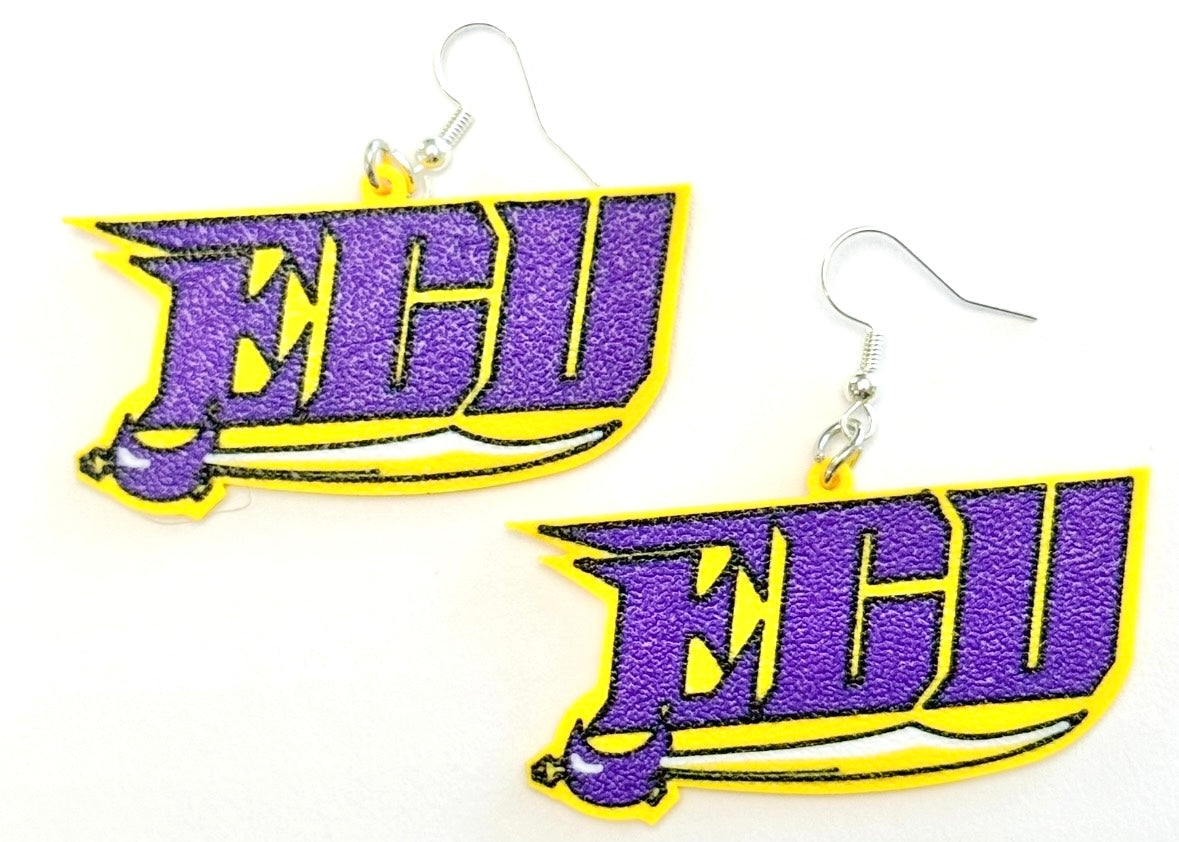 ECU Pirate earrings 2 designs